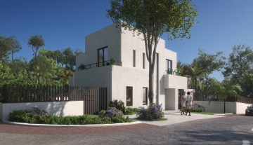 Resa Estates plot with license for sale Ibiza can Furnet plot 2 back of the house.jpg